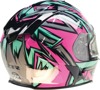 Z1R Warrant Neuron Snow Electric Helmet - Small, Blue/Pink - Full-face snow helmet with heated shield
