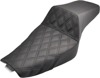 Step-Up Front Lattice Stitch 2-Up Seat - Black - For 05-20 Harley XL w/ 3.3 gal tank Step-Up Front Lattice Stitch 2-Up Seat - Black - For 05-20 Harley XL w/ 3.3 gal tank