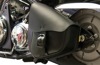 Willie & Max Swing Arm Leather Bag Black with Matte Buckles