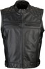 Z1R Ordinance 3 In 1 Leather Jacket Black Men's Size S - 3-in-1 leather jacket with removable sleeves, size S