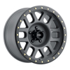 MR309 Grid 17x8.5 0mm Offset 5x5 94mm CB Titanium/Black Street Loc Wheel