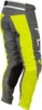 Fly Racing Kinetic Mesh Center Pants Grey/White/Hi-Vis 34 - High-performance mesh motocross pants