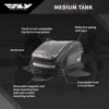 Fly Racing Medium Tank Bag 11-20L Street Motorcycle Luggage Black - Medium tank bag 11-20L capacity, universal fit