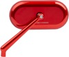 Oval Mirror Left Hand Red by Arlen Ness