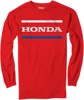 Men's Honda Stripes Long Sleeve Tee - Honda Stripes Ls Tee Red Lg