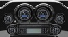 Dakota Digital MVX Six-Gauge Kit Black/Grey Chrome Bezel