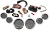 Dakota Digital MVX Six-Gauge Kit Black/Grey Chrome Bezel