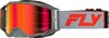 FLY RACING Zone Pro Goggle Grey/Red Light Red Mirror Lens - Premium motocross goggles in Grey/Red