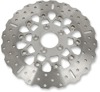 10 Button Contour Floating Rear Brake Rotor - Polished Center