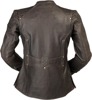 Z1R Chimay Leather Jacket Brown Women's Medium - Brown leather women's jacket, size M
