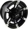 AMS Roll'n 104 Wheel 12x7 4/156 Machined/Gloss Black For Polaris - 12x7 4/156 Wheel Machined/Black For Polaris models