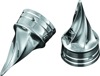 Kuryakyn Twisted Axle Nut Caps Chrome - Chrome twisted axle nut caps, universal fit