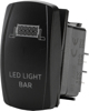 "Led Light Bar" Illuminated Rocker Switch - Amber Lighted SPST Rocker "Led Light Bar" Illuminated Rocker Switch - Amber Lighted SPST Rocker