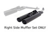 Right Side Custom "Quad" Muffler For BMW K 1600 Bagger & GA Right Side Custom "Quad" Muffler For BMW K 1600 Bagger & GA