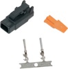 Deutsch DTM 2-Position Plug w/ Terminals & Wedgelock - Black