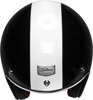 THOR Mccoy Open Face Helmet Gloss Black/White Large Adult - Open face helmet, gloss black/white, size L
