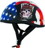 Skid Lid POW MIA Original Half Helmet XS Red/White/Blue