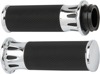 Arlen Ness Deep Cut Fusion Series Grips Chrome Arlen Ness Deep Cut Fusion Series Grips Chrome