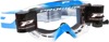 3200 Light Blue / White Venom Goggles - Clear Lens w/ Roll-Off System