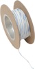 White / Blue 18 Gauge Color Match Primary Wire - 100' Spool