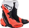 Alpinestars Supertech R Vented Boots Red Fluo White Black Size 6.5 - Premium vented race boots for adults, size 6.5