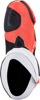 Alpinestars Supertech R Vented Boots Red Fluo White Black Size 6.5 - Premium vented race boots for adults, size 6.5