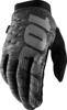 100% Brisker Cold-Weather Gloves Gray Small