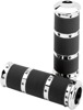 Performance Machine Contour XL Handlebar Grips Chrome TBW Performance Machine Contour XL Handlebar Grips Chrome TBW