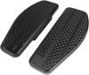 Black Knurled Passenger Floorboards - For Harley Touring w/ OE Floorboard Mounts
