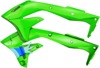 16-18 Kawasaki KX450F Powerflow Radiator Shrouds Green 16-18 Kawasaki KX450F Powerflow Radiator Shrouds Green