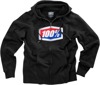 100% Men's Official Zip Hoody Black Medium