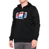 100% Men's Official Zip Hoody Black Medium