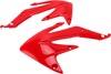 UFO Red Radiator Shrouds Fits Honda CRF450X UFO Red Radiator Shrouds Fits Honda CRF450X