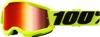 Strata 2 Yellow Junior Goggles - Red Mirror Lens