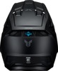 Thor Fleet Blackout Matte Black Helmet Large Adult Unisex - Matte black MX helmet, size L, for off-road/ATV/UTV