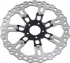 7-Valve Contour Floating Front Brake Rotor 356mm - Black - For Harley 7-Valve Contour Floating Front Brake Rotor 356mm - Black - For Harley