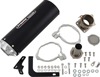 Black Aluminum Slip On Exhaust - For Kawasaki KRX1000 & KRX4