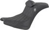 Saddlemen Pro Series SDC Performance Grip Seat Black For Harley Softail - Performance 2-up seat For 2021-2024 Harley Softail