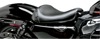 Bare Bones Smooth Vinyl Solo Seat Black Foam - For 10-19 Harley XL 48 72