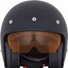 FX-142 3/4 Open Face Helmet Matte Black w/Yellow Shield X-Large