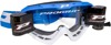 3450 Light Blue / White Riot Goggles - Clear Lens w/ Roll-Off System
