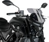 PUIG New Generation Windscreen Smoke For Yamaha MT-03 2020-2022, 2024 - Smoke windscreen for Yamaha MT-03 2020-2022, 2024