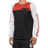 100% R-Core Men's Long Sleeve Jersey Black/Red XL