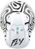 Fly Racing Youth Formula S Carbon Abyss Helmet YL White/Black - Advanced youth helmet with smart safety tech