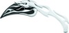 Biker's Choice Black Teardrop Flame Mirrors Pair Biker's Choice Black Teardrop Flame Mirrors Pair
