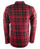 Highway 21 Marksman Flannel Black/Red 4X-Large Men's Riding Shirt - Protective riding flannel shirt, Black/Red, 4X-Large