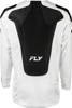 Fly Racing Kinetic Mesh Sym Jersey White/Black Small - Lightweight mesh jersey for optimal airflow