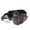 "Led Light Bar" Illuminated Rocker Switch w/ Harness - Amber Lighted SPST Rocker "Led Light Bar" Illuminated Rocker Switch w/ Harness - Amber Lighted SPST Rocker