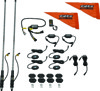 QuadBoss 6Ft LED Rock Whip Bluetooth Kit with Flag - IP67 Waterproof