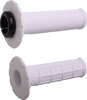 ODI Universal Lock-On Half Waffle Grips White/Black - Universal fit for 7/8 inch handlebars, White/Black